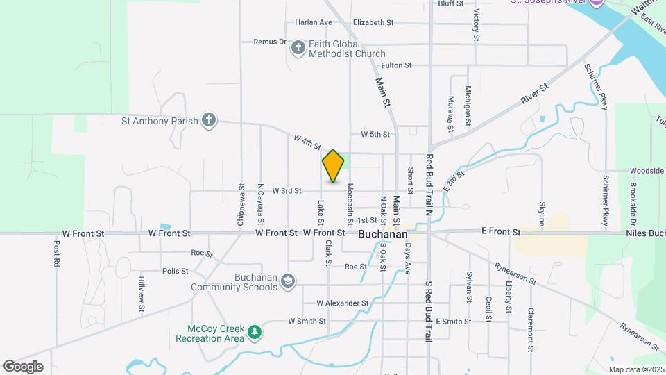 208 W 3rd St Map and Location Details