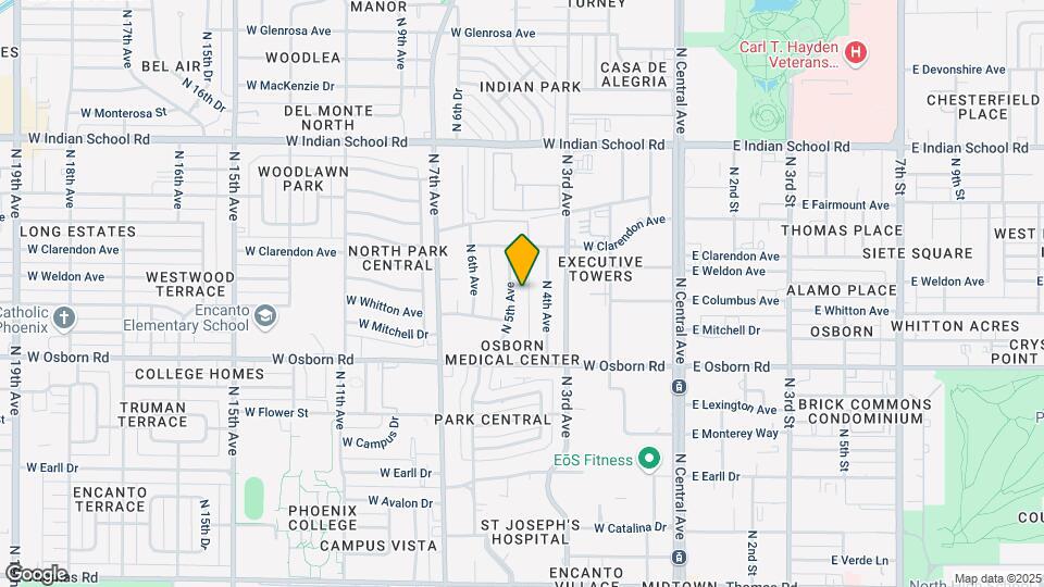3623 N 5th Ave Map and Location Details