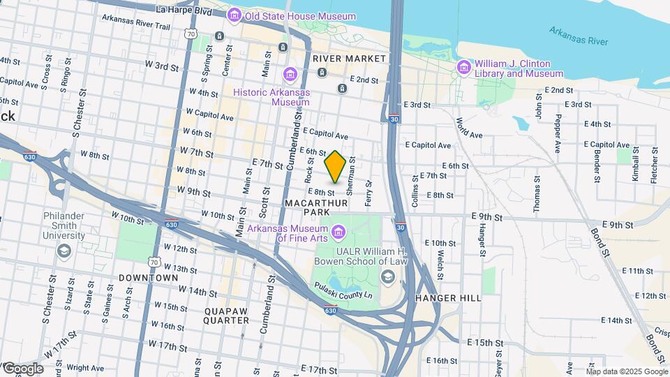 514 E 8th St Map and Location Details