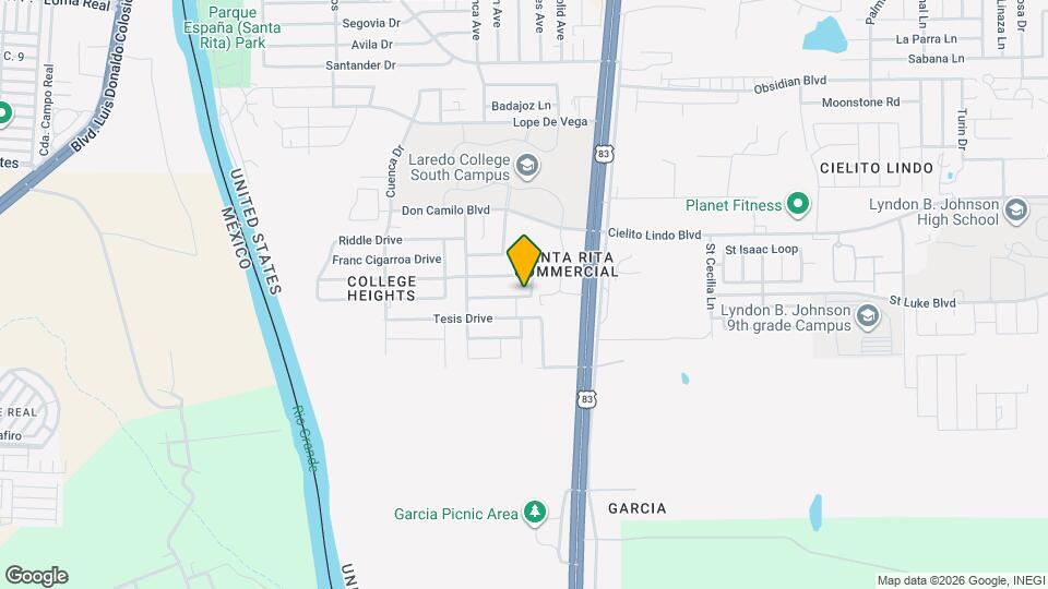 1628 Bilbao Drive Map and Location Details