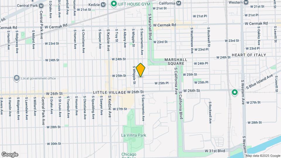 2510 S Sacramento Ave Map and Location Details