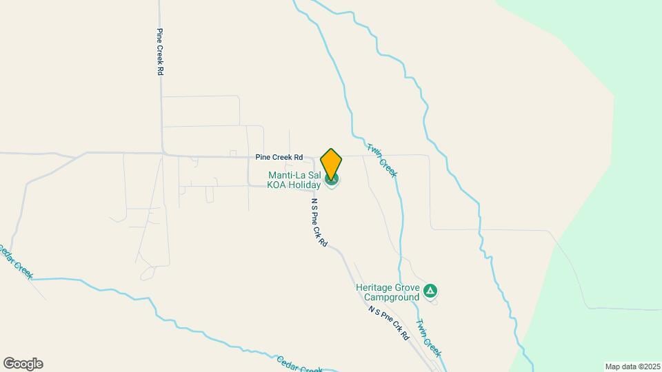 Pleasant Creek RV Resort Map and Location Details
