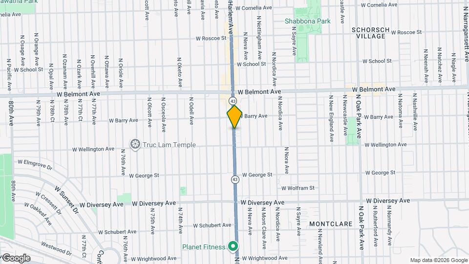 3049 N Harlem Ave Map and Location Details