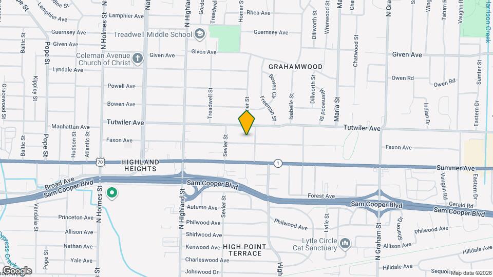3652 Faxon Ave Map and Location Details