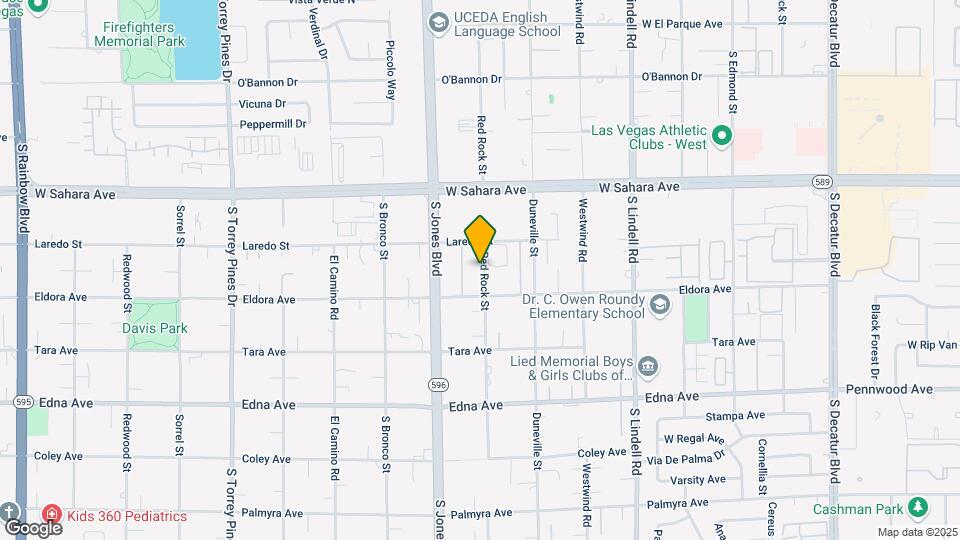 2643 Red Rock St Map and Location Details