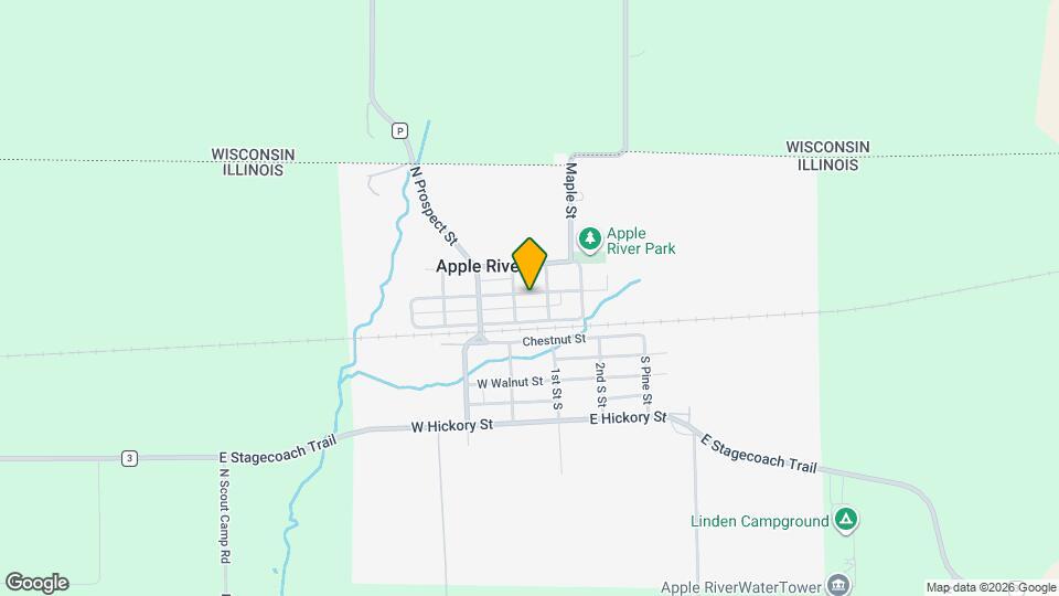 107 W Baldwin St Map and Location Details