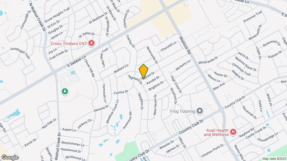 1402 Oxford Dr Map and Location Details