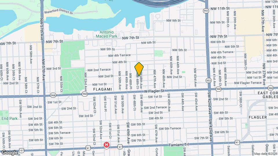 135 NW 48th Ct Map and Location Details