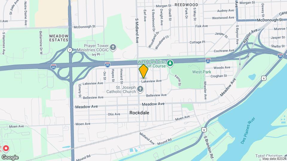 1353 Lakeview Ave Map and Location Details