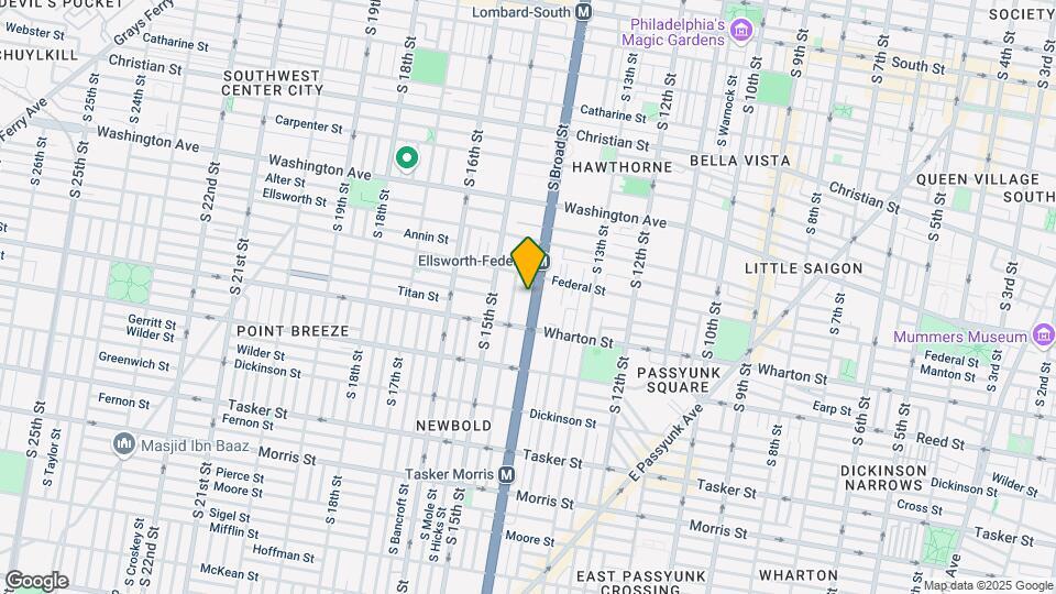 1216 S Broad St Map and Location Details