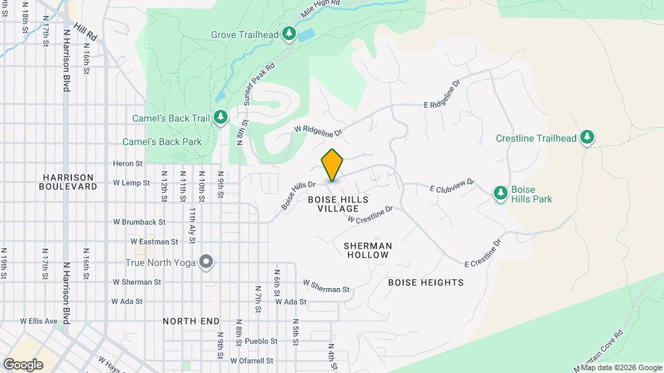 390 W Crestline Dr Map and Location Details
