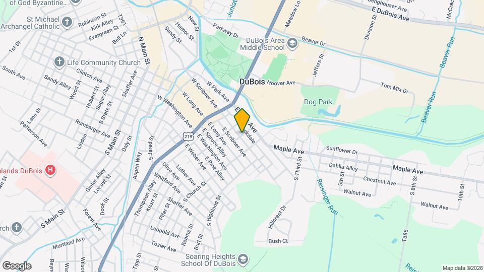 121 E Scribner Ave Map and Location Details