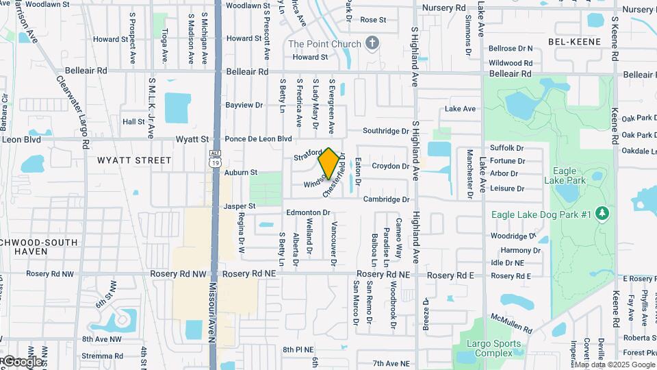 1354 Chesterfield Dr Map and Location Details