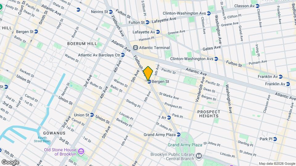 482 Bergen St Map and Location Details