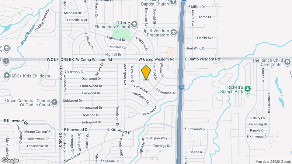7207 Arborcrest Dr Map and Location Details
