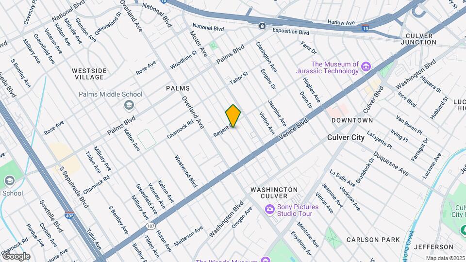 3711 Mentone Ave Mapa y Detalles de la Ubicación