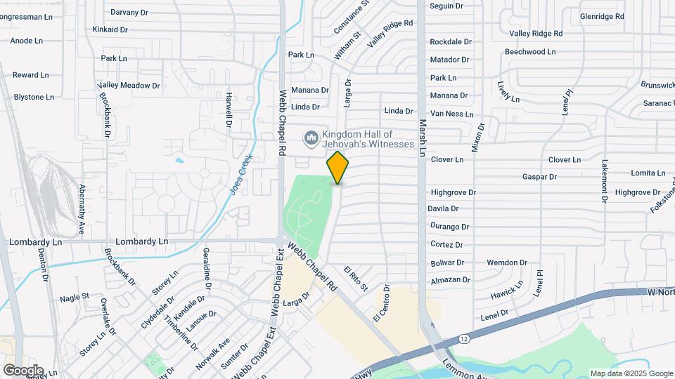 9625 Larga Dr Map and Location Details