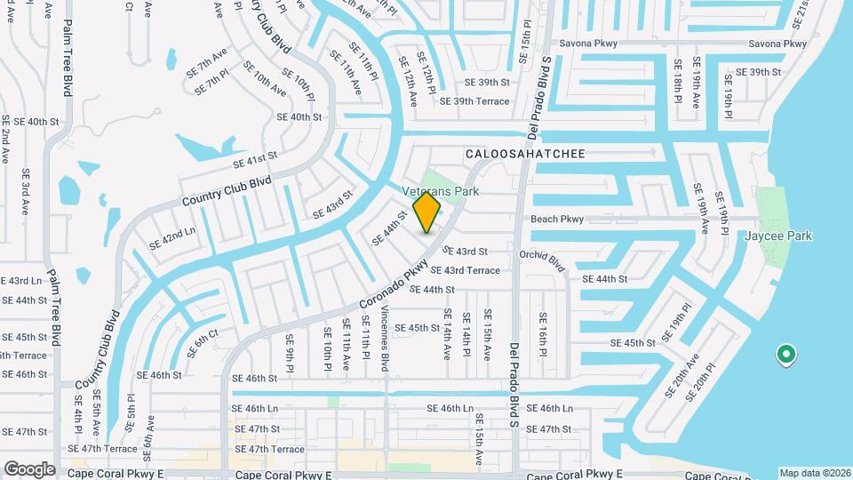 4425 SE 13th Ave Map and Location Details