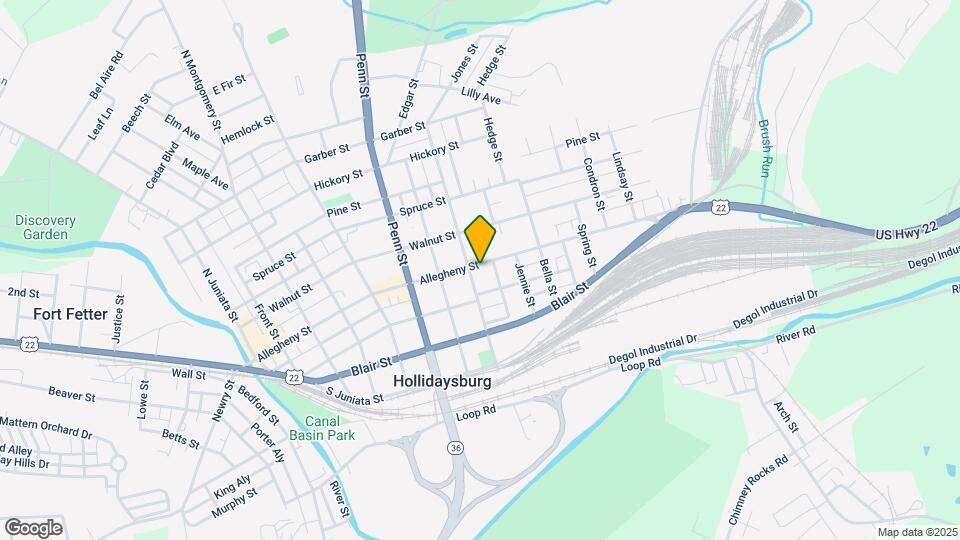 806 Allegheny St, Unit #2 Map and Location Details