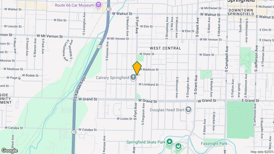 832 S Fort Ave Map and Location Details