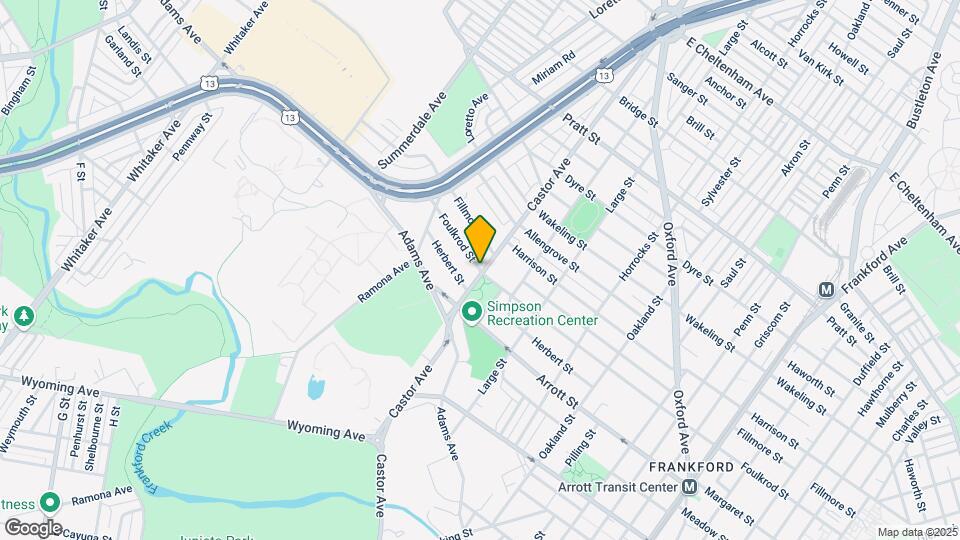 8xx Foulkrod St, Unit #1 Map and Location Details