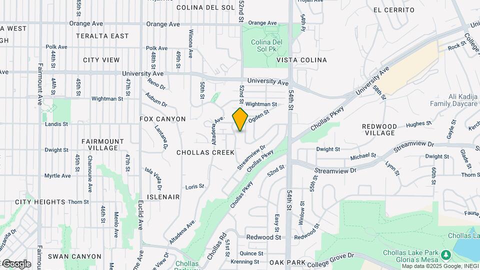 3659 Lemona Ave Map and Location Details