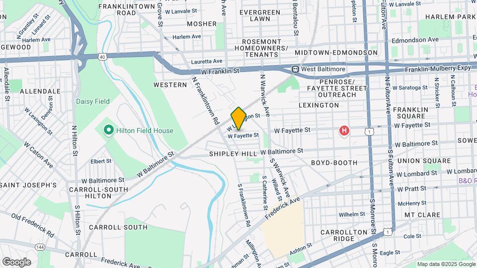 2566 W Fayette St Map and Location Details