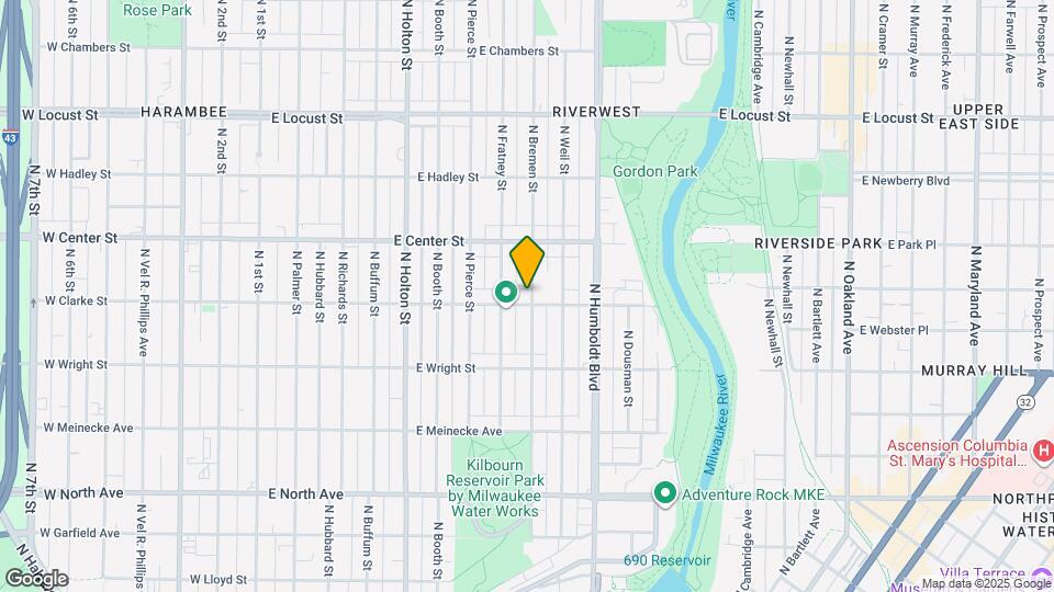 832 E Clarke St Mapa y Detalles de la Ubicación