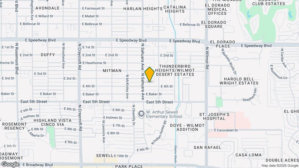 5917 E 4th St Map and Location Details