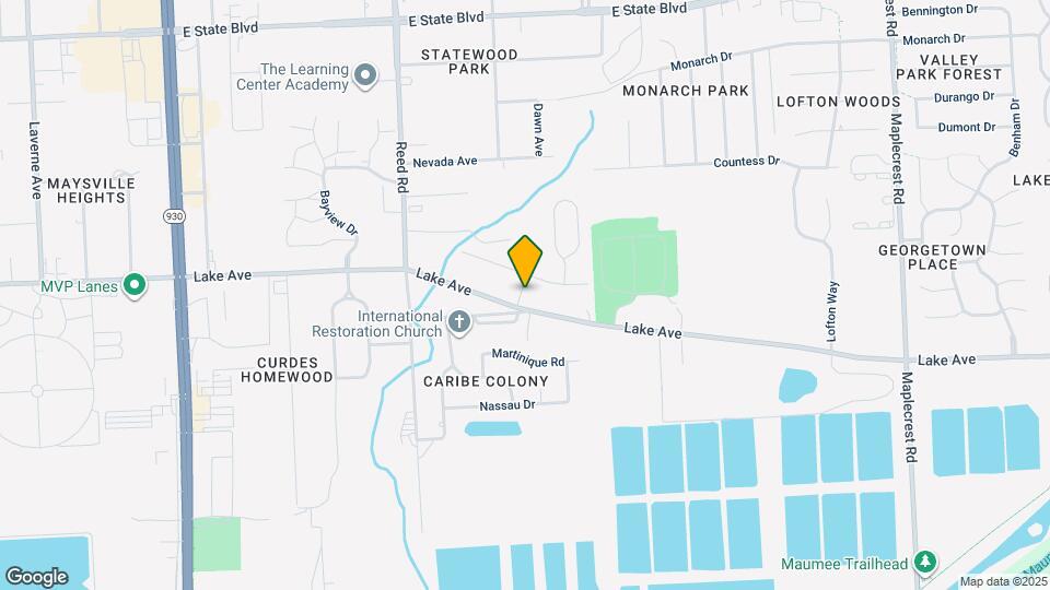 1418 Lakehurst Dr Map and Location Details