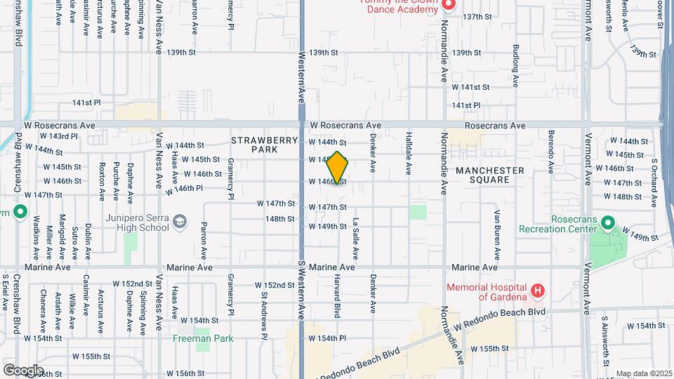 1704 W 146th St Mapa y Detalles de la Ubicación