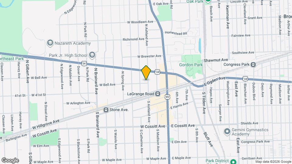 32 N Ashland Ave, Unit #2 Map and Location Details