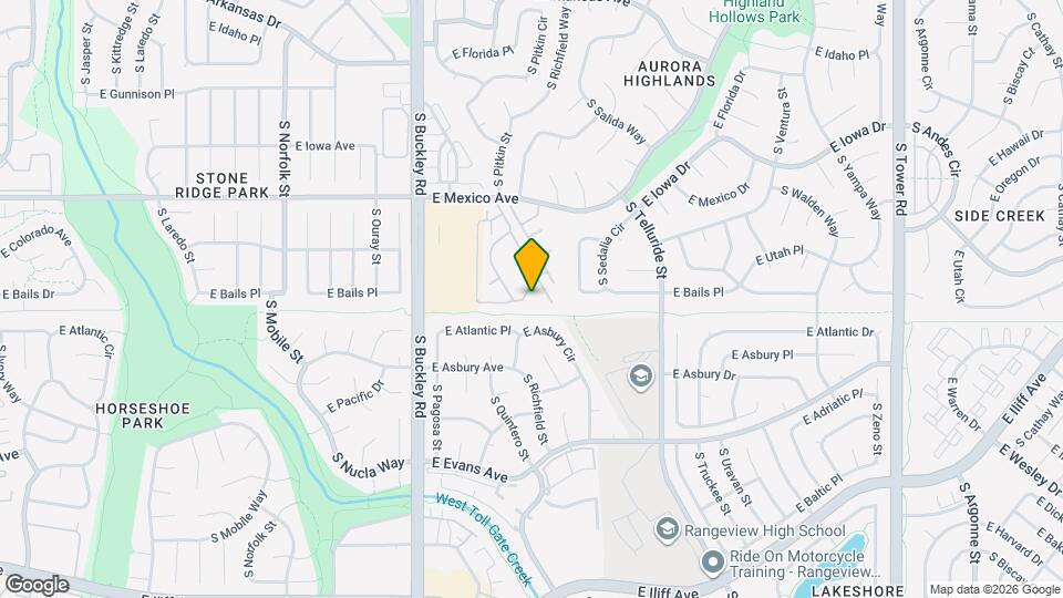 1867 S Pitkin Cir, Unit B Map and Location Details