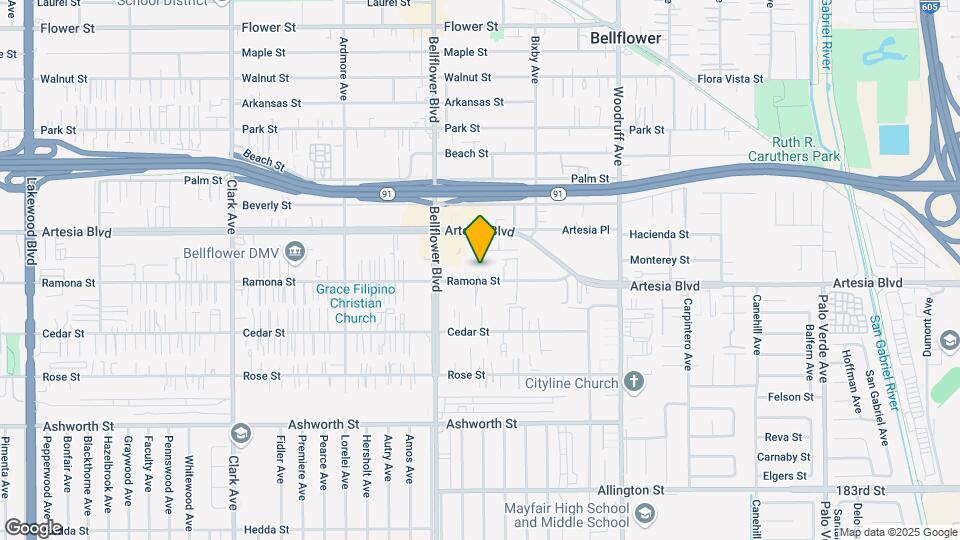 9855-9857 Ramona St Map and Location Details