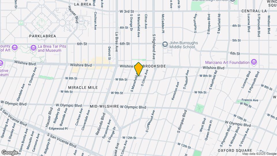 744 S Mansfield Ave Mapa y Detalles de la Ubicación