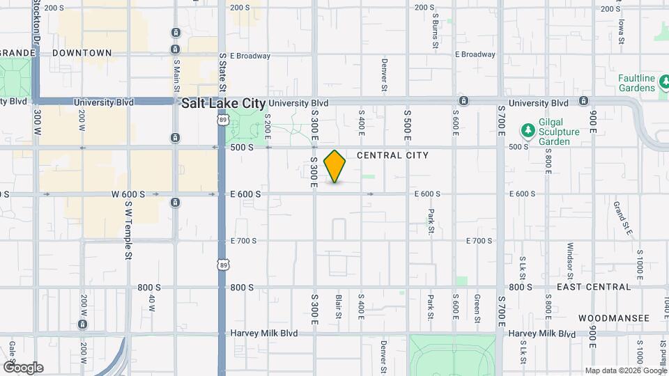 339 E 600 S Map and Location Details