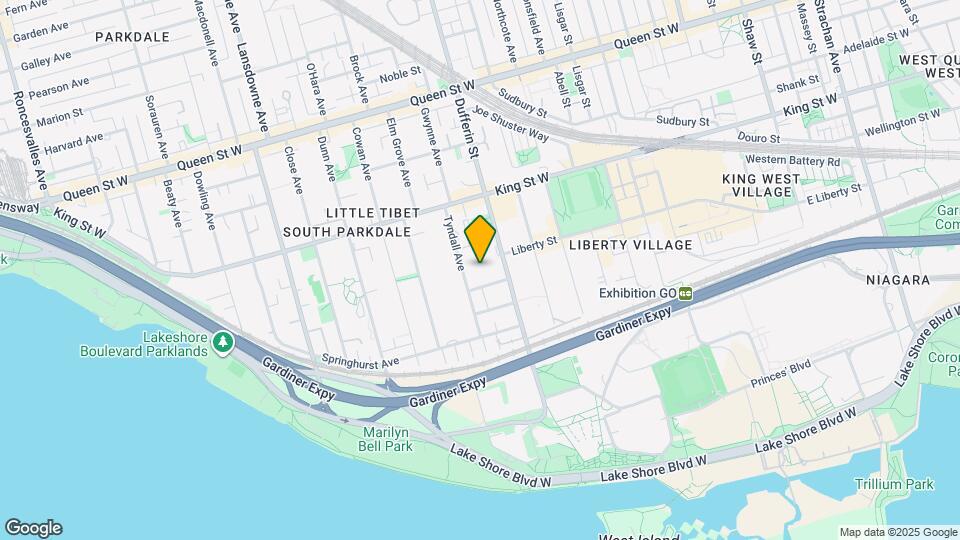 99 Tyndall Ave Map and Location Details