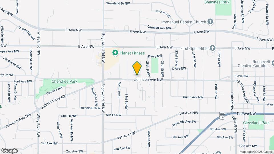 2912 Johnson Ave NW Map and Location Details
