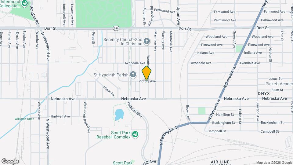 711 Woodstock Ave Map and Location Details