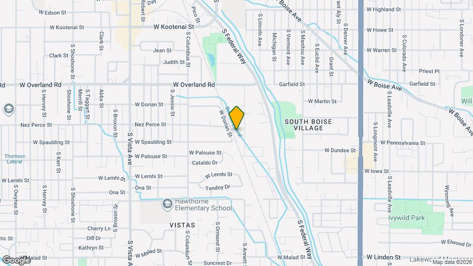 1875 Nez Perce St Map and Location Details