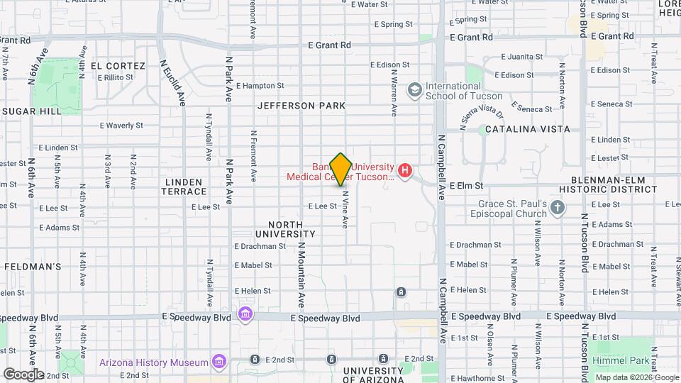 1440 E Elm St Map and Location Details