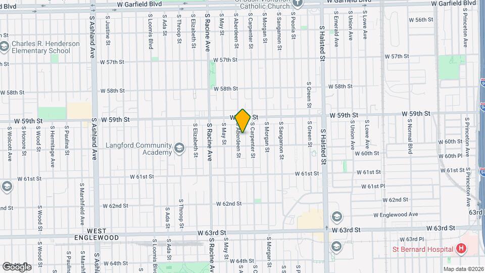 5941 S Aberdeen St, Unit 1 Mapa y Detalles de la Ubicación