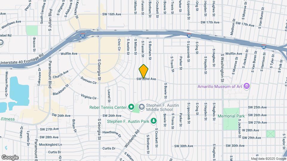 2201 S Fannin St Map and Location Details
