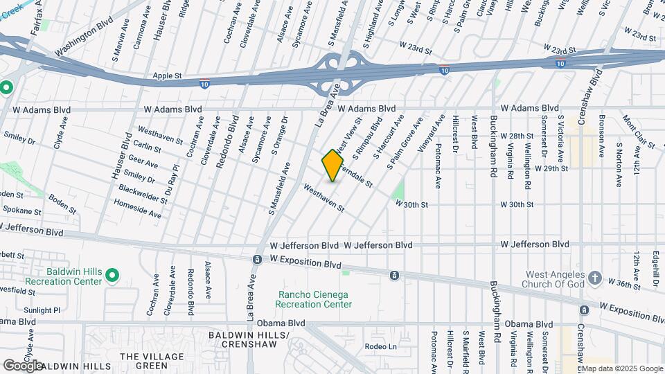 2839 S Rimpau Blvd Mapa y Detalles de la Ubicación