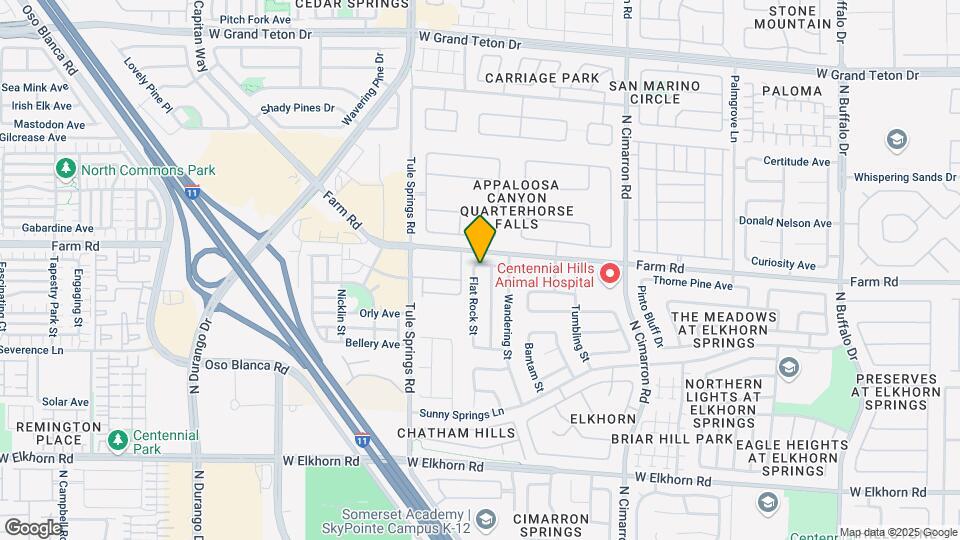 7540 Flat Rock St Map and Location Details