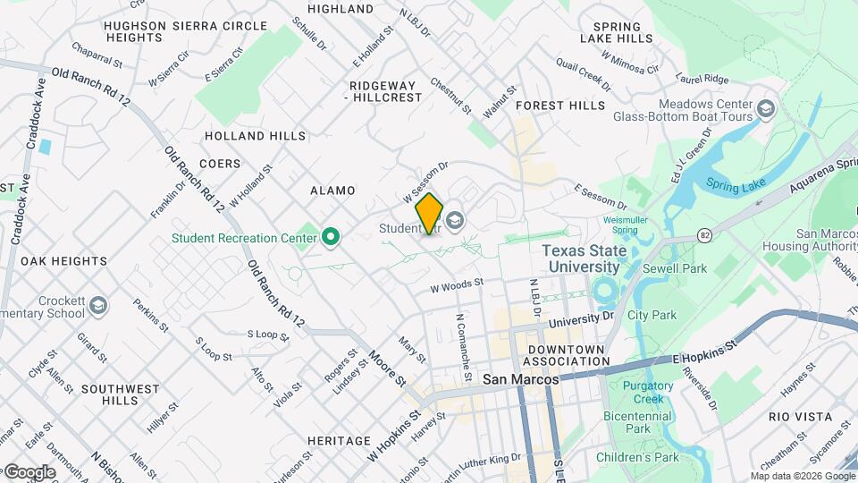 712 N Comanche St Map and Location Details