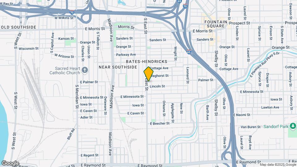 1529 S East St Map and Location Details