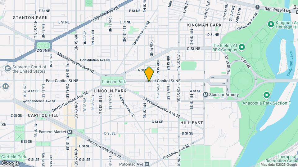 1415 E Capitol St SE, Unit 2 Mapa y Detalles de la Ubicación
