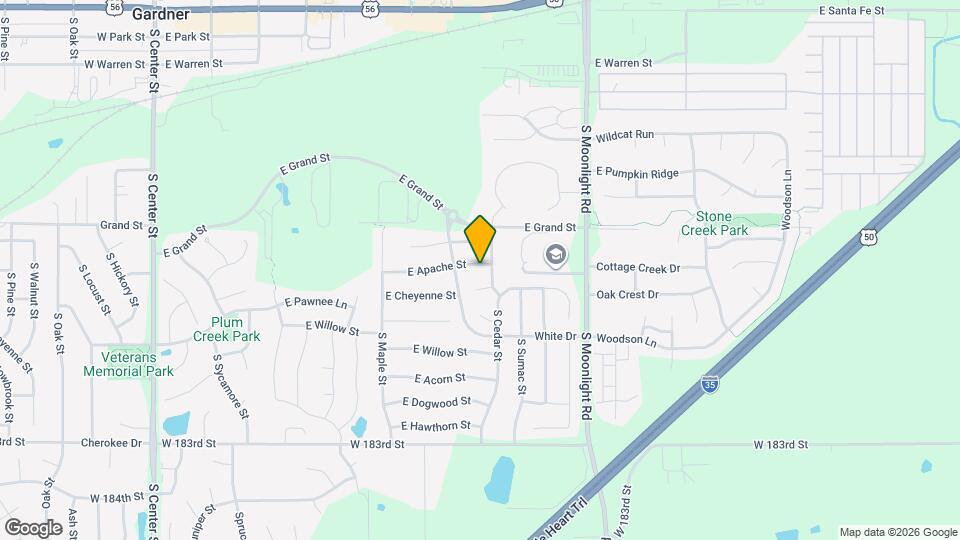 643 E Apache St Map and Location Details