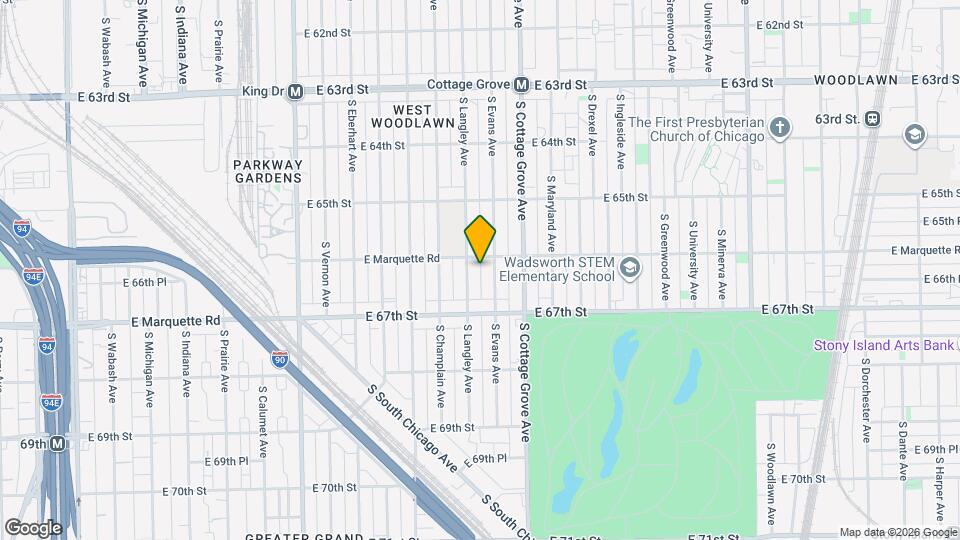 6603 S Langley Ave Map and Location Details